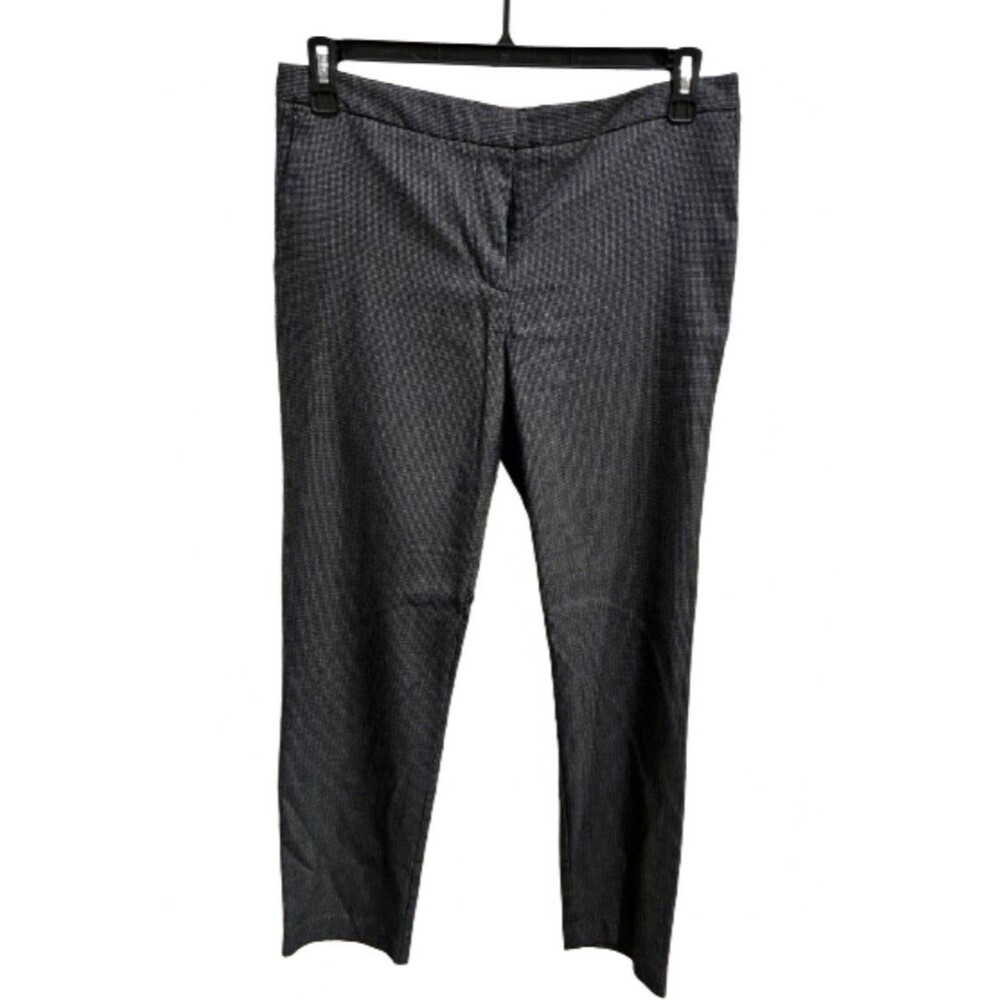 Mario Serrani Italy Women's Dress Pants Criss-Cross Stitching Stretch Size 10